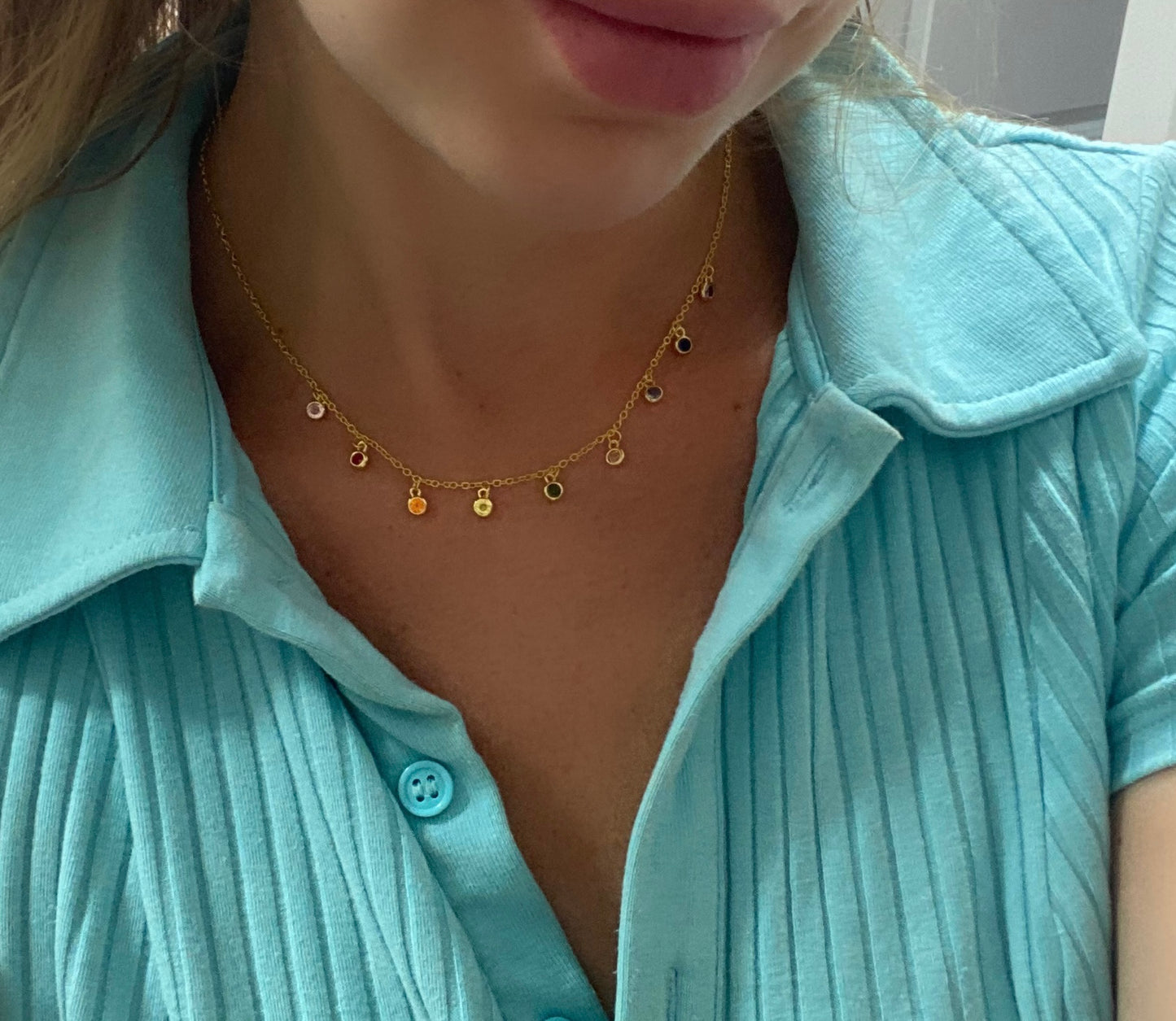 Halskette „Bohemia“ – 925 Silber mit Vergoldung