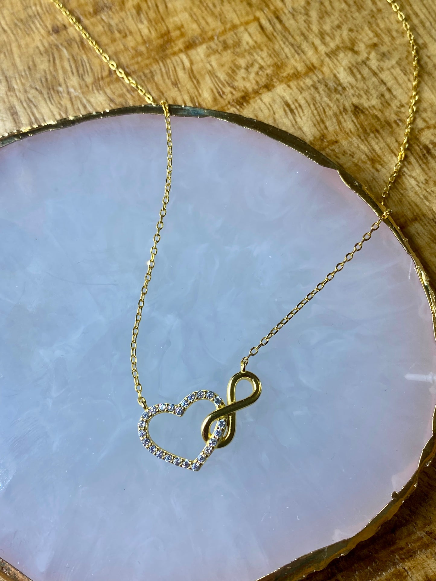 Kette „Herz & Unendlichkeit“ aus 925 Silber