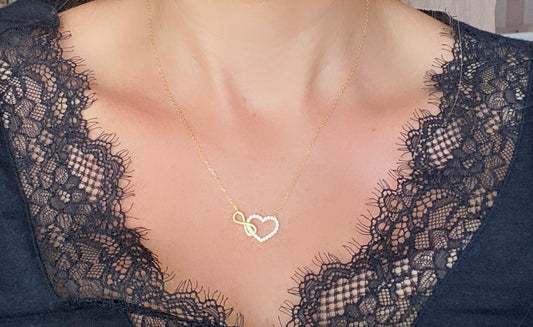 Kette „Herz & Unendlichkeit“ aus 925 Silber