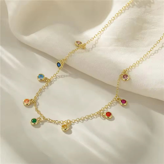 Halskette „Bohemia“ – 925 Silber mit Vergoldung